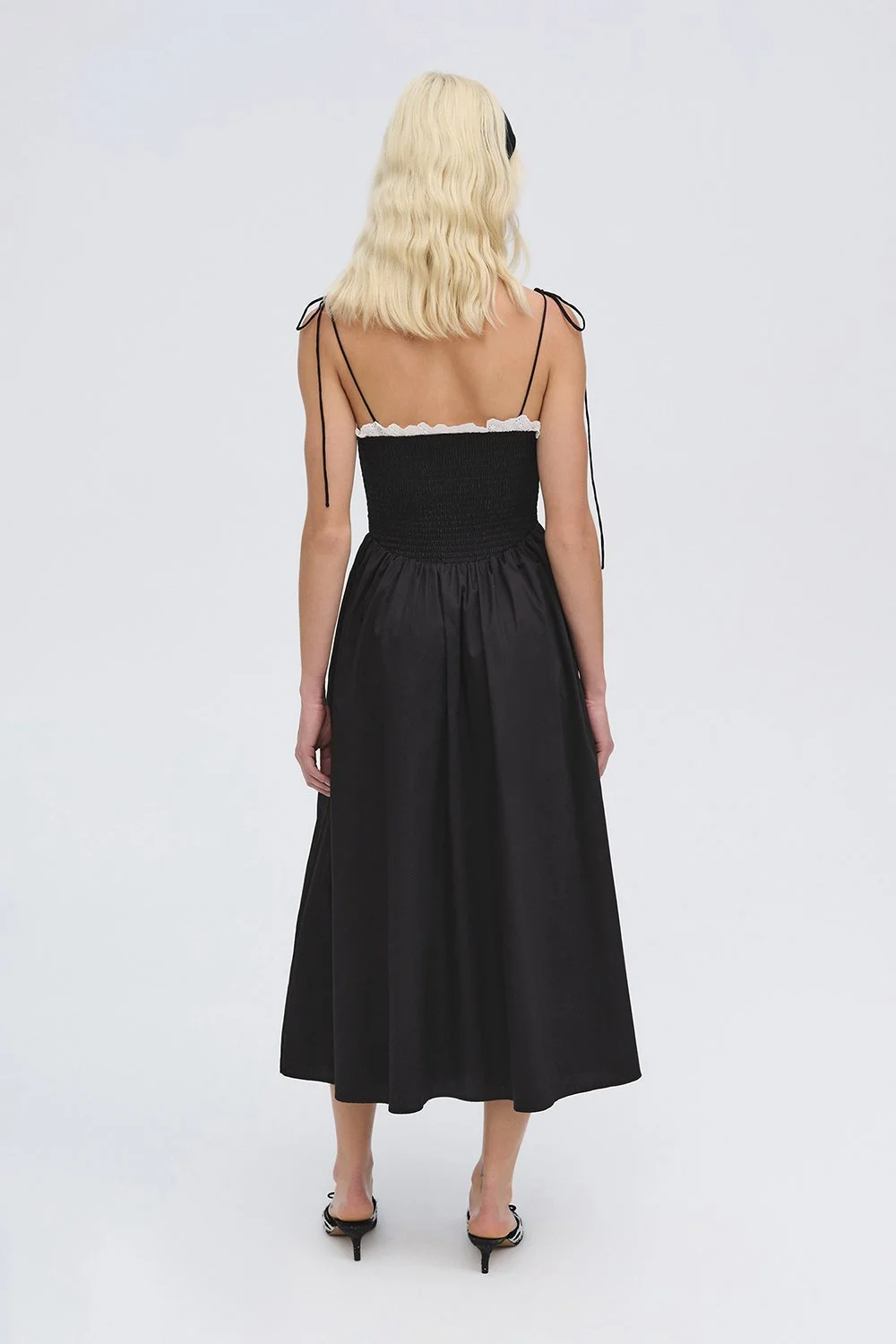 Lumignon ルミニョン Bijou grid ribbon dress M 00000000_zi_95663884-b6c3-4d75